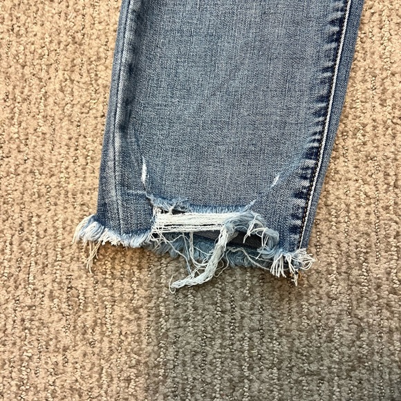 Distressed Grace Blue Jeans - Picture 6 of 8